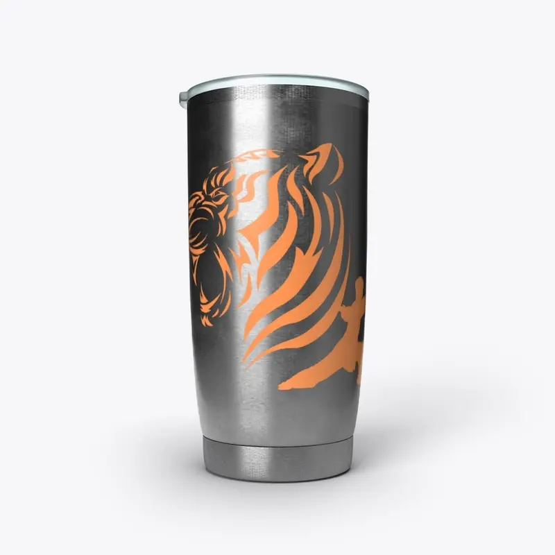 Big Cat Fighter Stainless Steel Tumbler